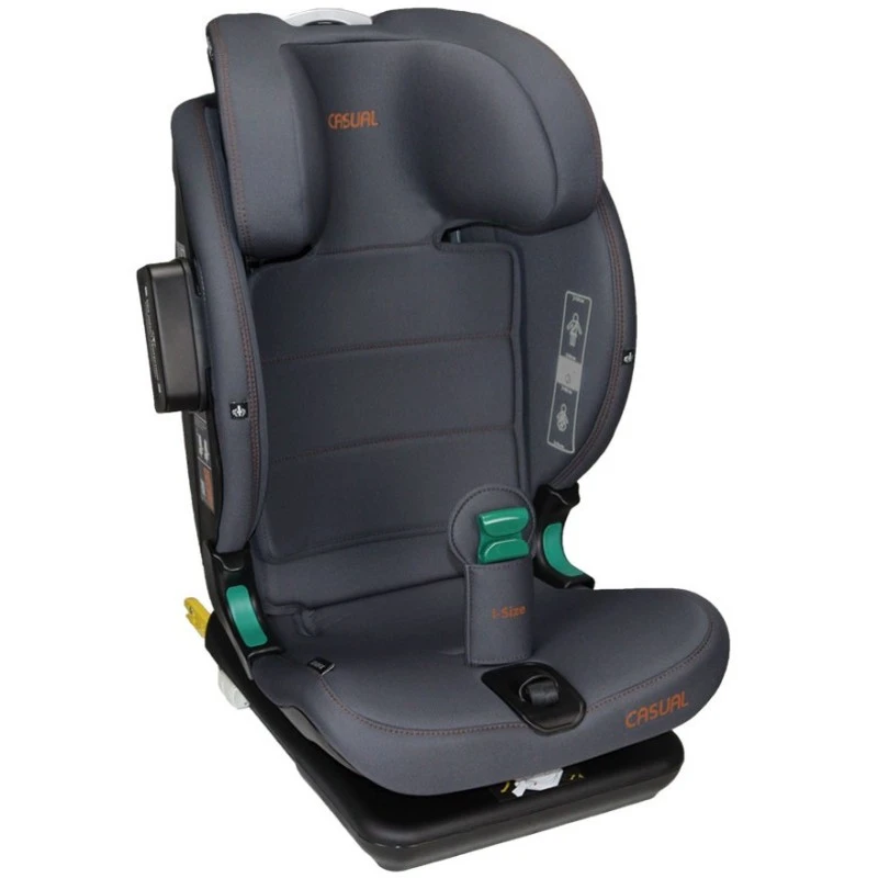Столче за кола Casual Goldfix Pro, i-Size, isofix, 76 - 150 cм / 9 - 36 кг, Сив